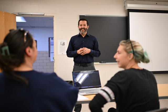 ABA faculty member teaching in a classroom.